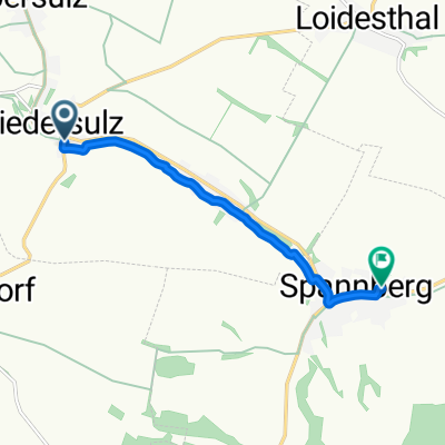 Niedersulz, Sulz im Weinviertel nach Sebastianigasse, Spannberg