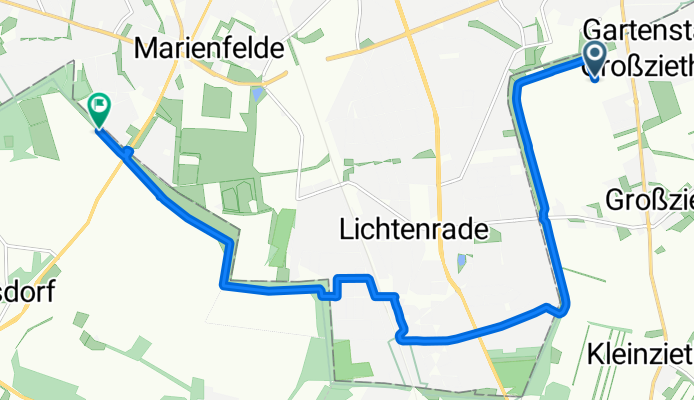 Gernotweg, Schönefeld nach Waldsassener Straße, Großbeeren