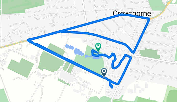 Chaucer Road, Crowthorne to Chaucer Road, Crowthorne