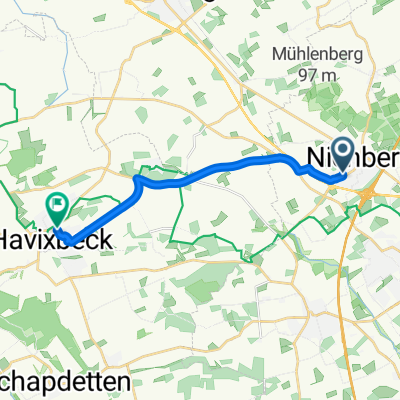 Von-Schonebeck-Ring, Münster nach Altenberger Straße, Havixbeck