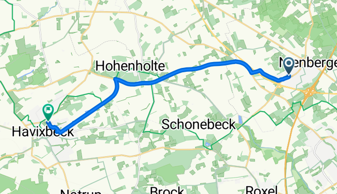 Von-Schonebeck-Ring, Münster nach Altenberger Straße, Havixbeck