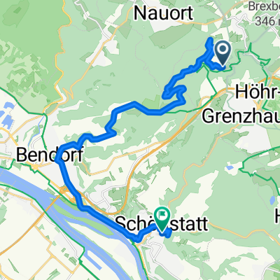 Burgstraße, Höhr-Grenzhausen nach Im Vogelsang, Vallendar