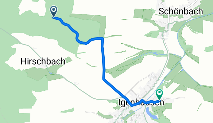 Hollenbach nach Bernbacher Straße, Hollenbach