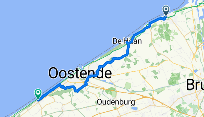 De Smet de Naeyerlaan, Blankenberge Ă Joseph Casselaan, Middelkerke