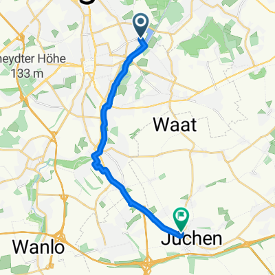 Schlossstraße, Mönchengladbach nach Fuchsberg, Jüchen