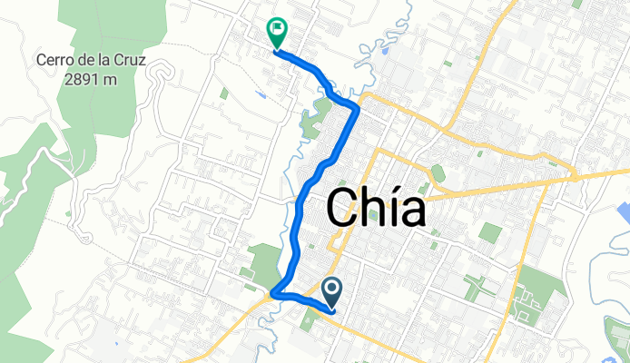 De Carrera a Vía Chia - Tabio