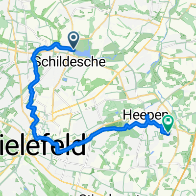 Loheide, Bielefeld nach Lübrasser Weg, Bielefeld