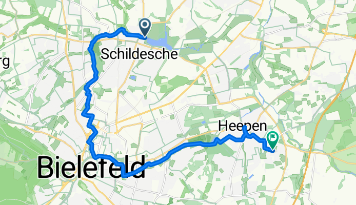 Loheide, Bielefeld nach Lübrasser Weg, Bielefeld