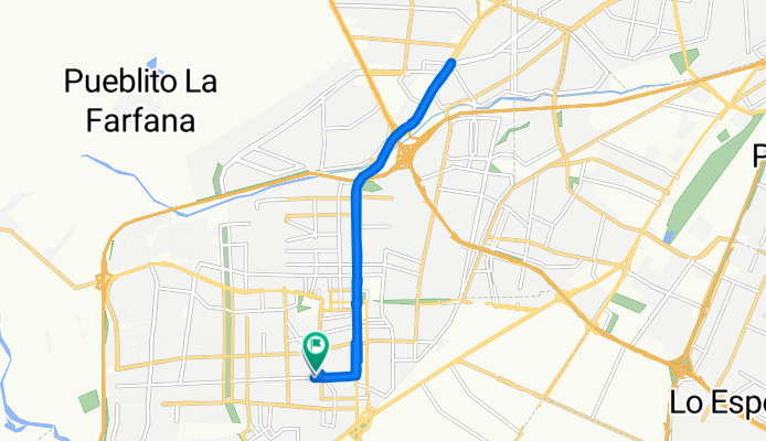 Pasaje Cruz del Sur, Maipú a Pasaje Los Corales, Maipú