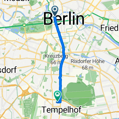 Dorotheenstraße, Berlin nach Ringbahnstraße, Berlin