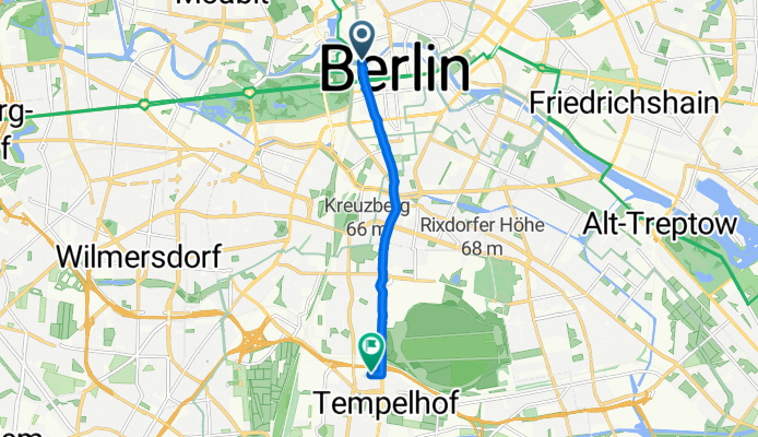 Dorotheenstraße, Berlin nach Ringbahnstraße, Berlin