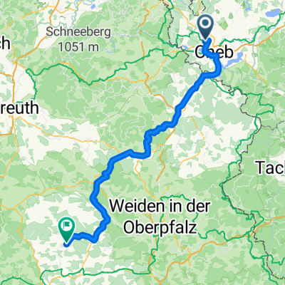 Route nach Marktplatz, Vilseck