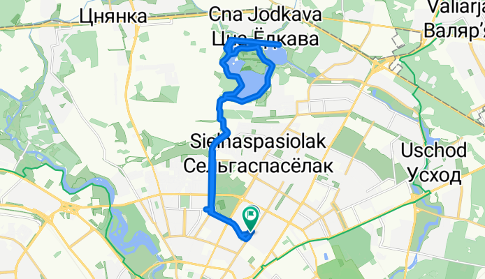 Цнянская улица, Минск до улица Куйбышева, Минск