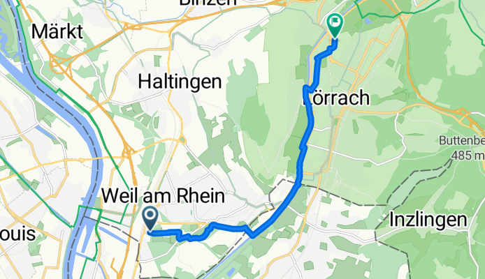 Von Weil am Rhein bis Lörrach