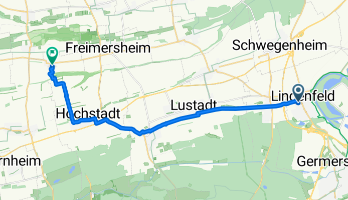 Rietburgstraße, Lingenfeld nach Hauptstraße, Kleinfischlingen