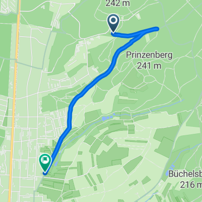 Auf der Ludwigshöhe, Darmstadt nach Steckenbornweg, Darmstadt