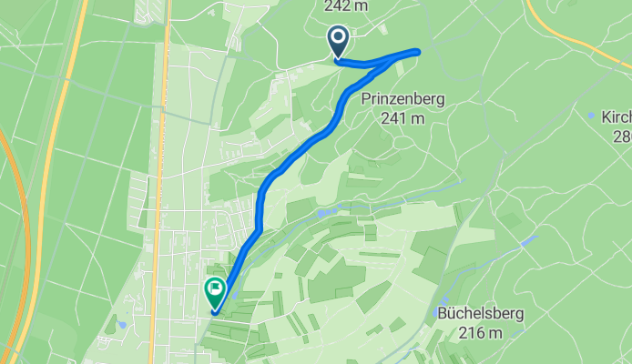 Auf der Ludwigshöhe, Darmstadt nach Steckenbornweg, Darmstadt