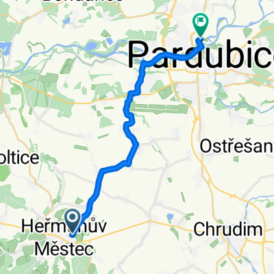 Heřmanův Městec, Heřmanův Městec až Ke Koupališti, Pardubice