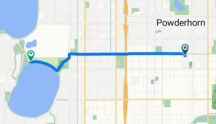 Route to W Lake Harriet Pkwy, Minneapolis