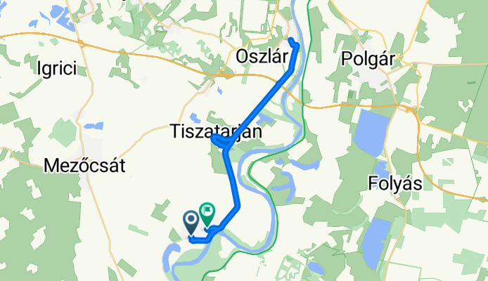 Ároktői utca, Tiszakeszi - Községháza utca, Tiszakeszi