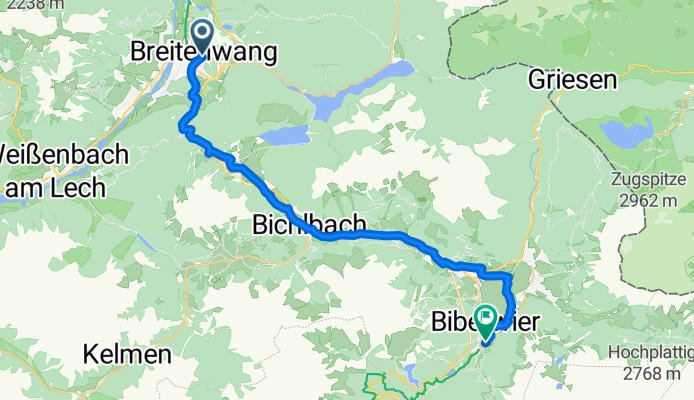 Route zu OTTOs Grillstube