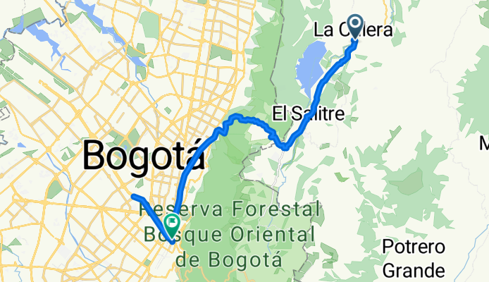 De Bogota-Guatavita 8-1 a Calle 5-60