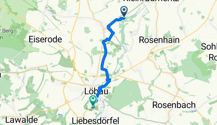 Route in Löbau