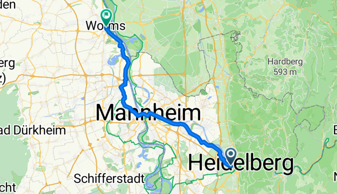 Czernyring, Heidelberg nach Petersstraße, Worms