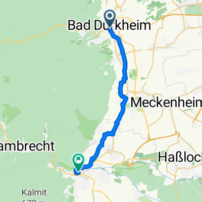 Mannheimer Straße, Bad Dürkheim nach Marktplatz, Neustadt an der Weinstraße