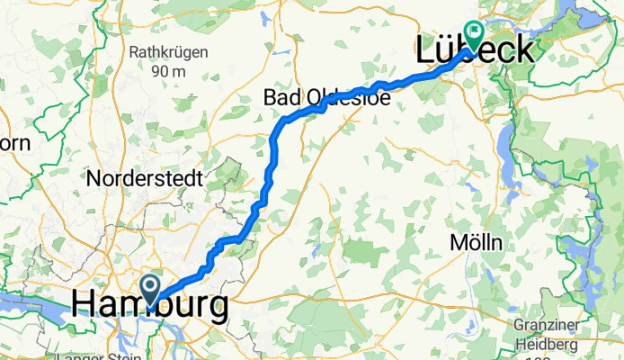 From Hamburg to Lübeck