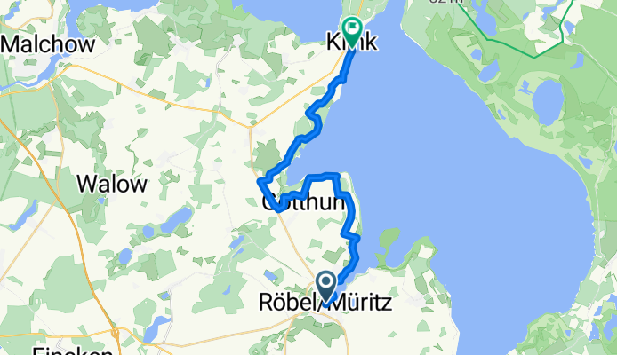 Von Röbel/Müritz bis Klink