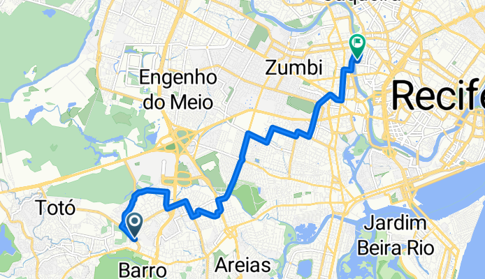De Rua Professor Henrique de Lucena a Rua das Pernambucanas