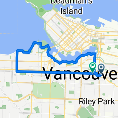 233 E 11th Ave, Vancouver to 2458 Point Grey Rd, Vancouver