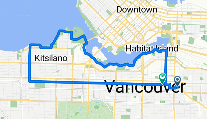 233 E 11th Ave, Vancouver to 2458 Point Grey Rd, Vancouver