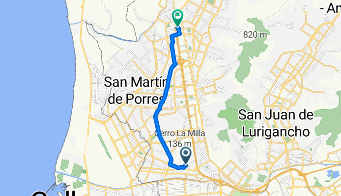 De Avenida Los Alamos a Avenida Alfredo Mendiola