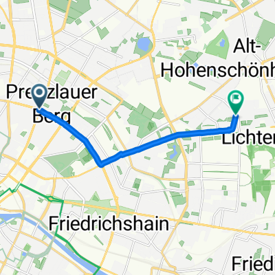 Kollwitzstraße, Berlin to Genslerstraße, Berlin