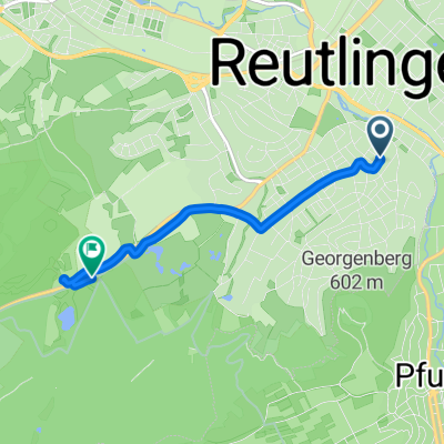 Steinenbergstraße, Reutlingen nach Schlattwiesenstraße, Reutlingen