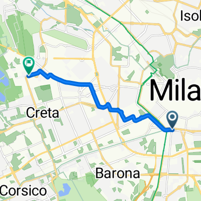 Viale col di Lana, Milano a Via Pio II, Milano