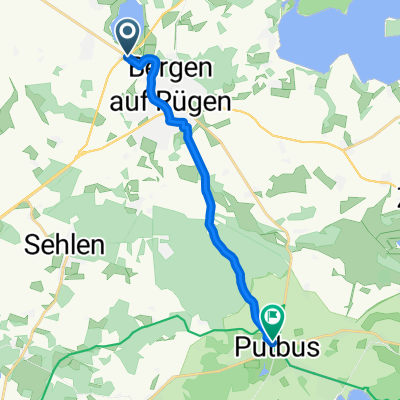 Von Bergen auf Rügen bis Putbus