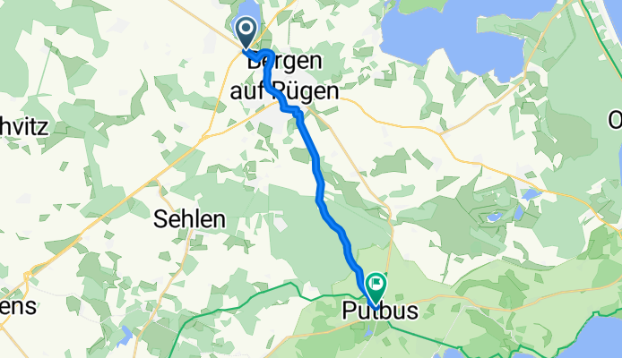 Von Bergen auf Rügen bis Putbus