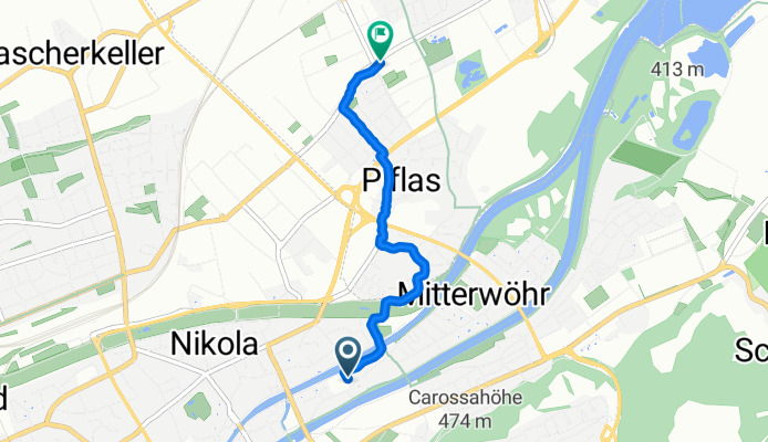 Isarweg, Landshut nach Schinderstraßl, Ergolding