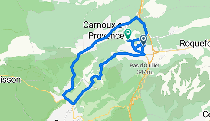 Avenue du 8 Mai 1945, Roquefort-la-Bédoule a Rue Ampère, Roquefort-la-Bédoule