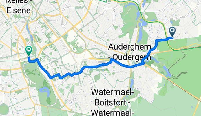 Avenue de la Faisanderie, Woluwe-Saint-Pierre à Avenue Louise, Bruxelles