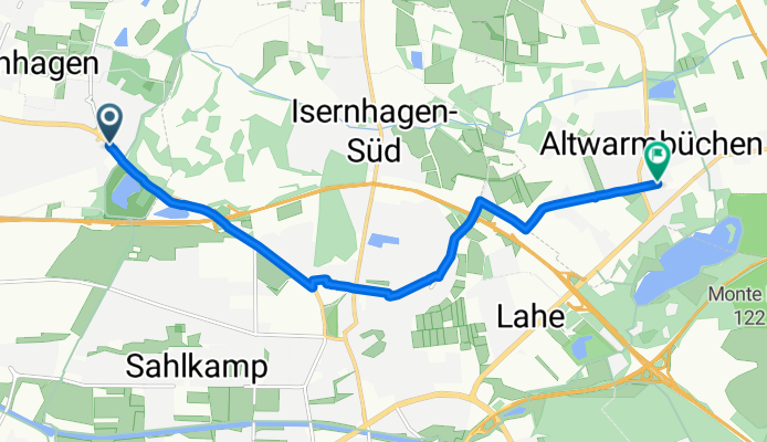Erich-Ollenhauer-Straße, Langenhagen nach Bothfelder Straße, Isernhagen