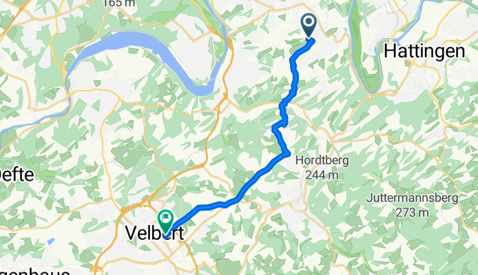 Turmstraße, Hattingen nach Kurze Straße, Velbert