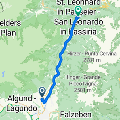 Lingweg, Tirol nach Andreas-Hofer-Straße, St. Leonhard in Passeier