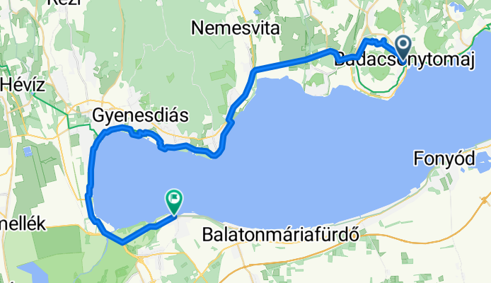 Hősök tere, Badacsonytomaj - Balatonberény