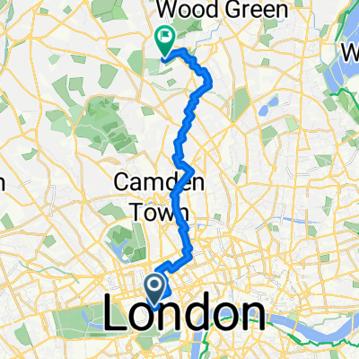 Burlington Gardens, London to Wood Vale, London