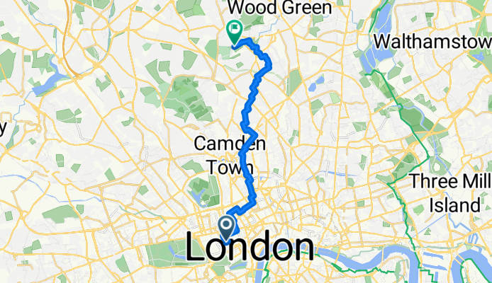 Burlington Gardens, London to Wood Vale, London