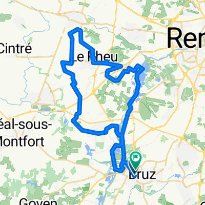 Route in Bruz